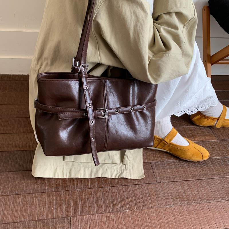 This Year's Popular Bag Ladies 2025 New Trendy High-end Retro Shoulder Underarm Bag Leopard Print Messenger Tote Bag