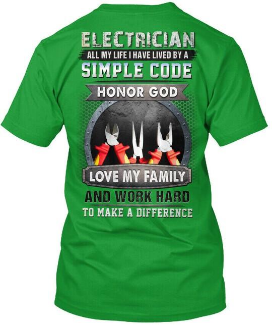Electrician Premium T-Shirt Size S to 5XL XXL