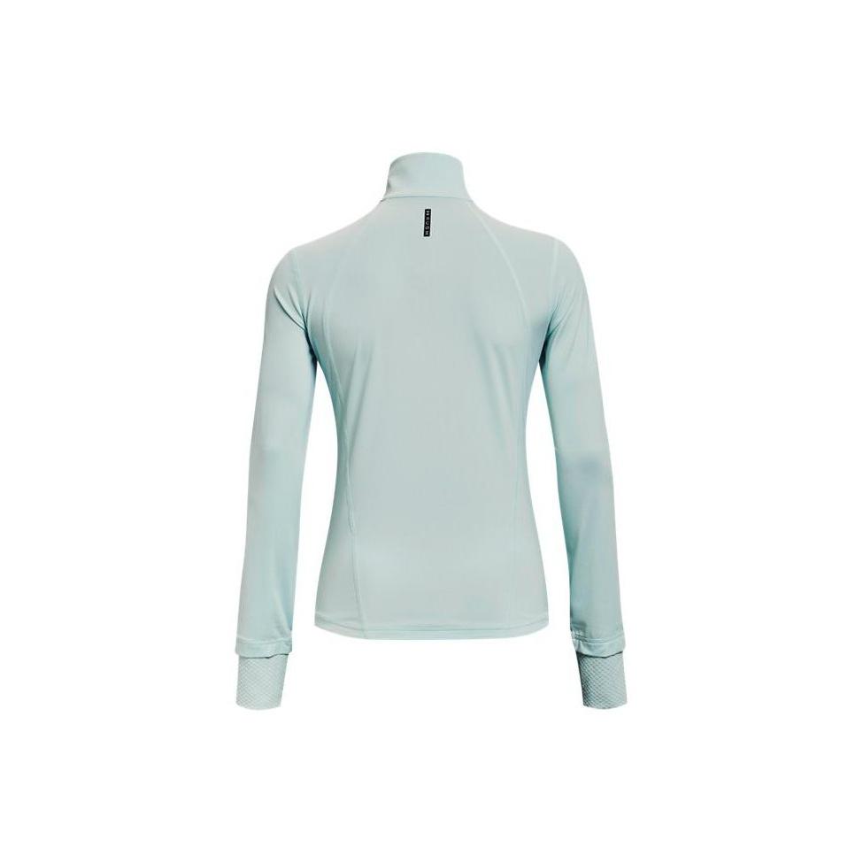 Under Armour Solid Color Zip Training Sports Stand Collar Jacket Women Jackets Green 1359081-936