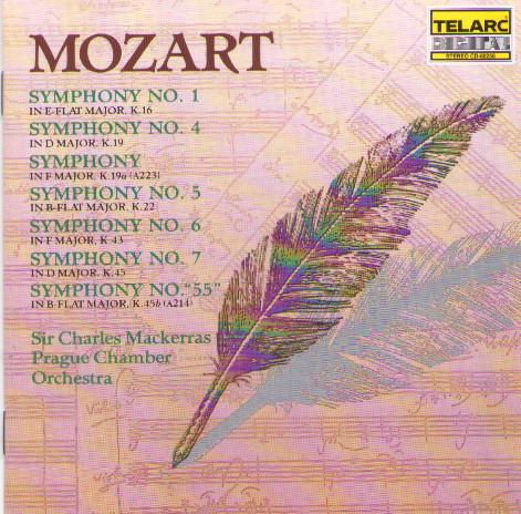 

CD W.A. MOZART - Sym 1/4/5/6/7/55 CD80256 Telarc 1991 US Classical Used