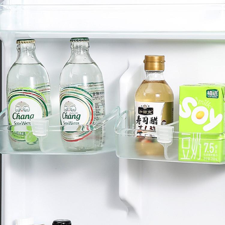 3pcsRefrigerator baffle multi-function storage and finishing baffle snap-type refrigerator compartment clip adjustable multi-purpose baffle clip