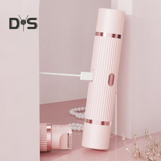 Elektrischer Rasierer für Damen, Doppelköpfe, wiederaufladbar, USB, wasserdicht, tragbar, für Gesicht, Körper, Bikinizone, Arm und Bein, Haarentfernung, Epilierer, Rasierer