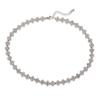 Colorful CZ Stone Copper Bracelet And Necklace Set With Lobster Clasp Adjustable Minimalist Romantic Jewelry