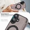 For iPhone 16 Case Compatible with MagSafe RFID Blocking Leather Wallet Cover with Rotating Ring Kickstand