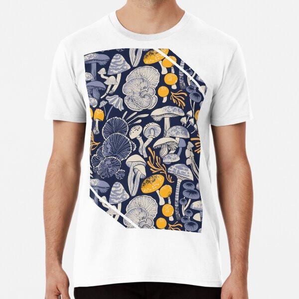 Mystical Fungi // Midnight Blue Background I S To 5XL Made In the AU/USA T-Shirt