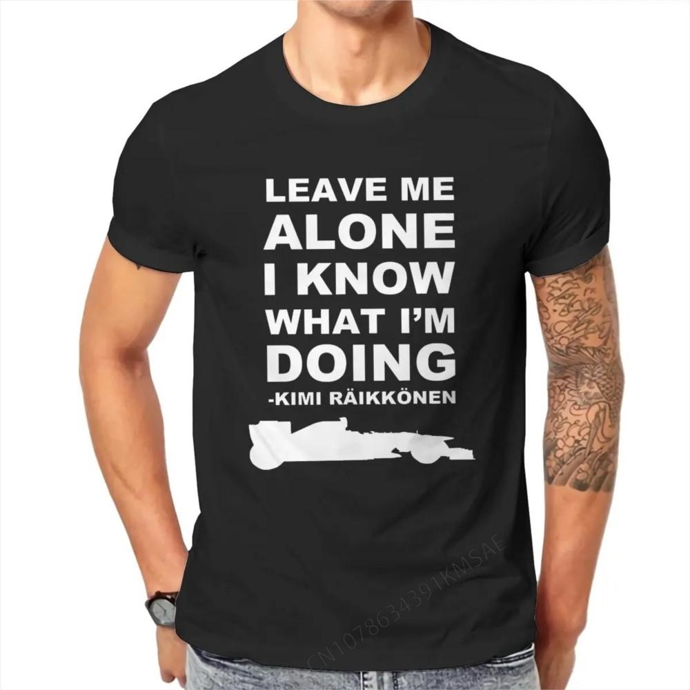 Awesome formula_1 Kimi_Raikonnen T-Shirts Men Round Collar Cotton T Shirts Short Sleeve Tee Sh