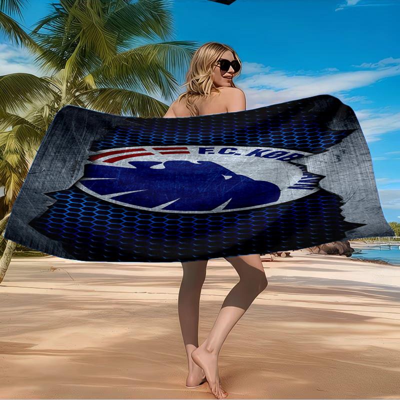 Copenhagen Lion Emblem Beach Towel Microfiber Beach Towel, Lightweight and Quick-Dry, for Summer Travel, Swimming Pool Fan Birthday Gift