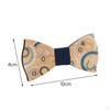 Wood Bow Tie Decoration Men Fashion for Birthday Festival Wedding Color Puzzle