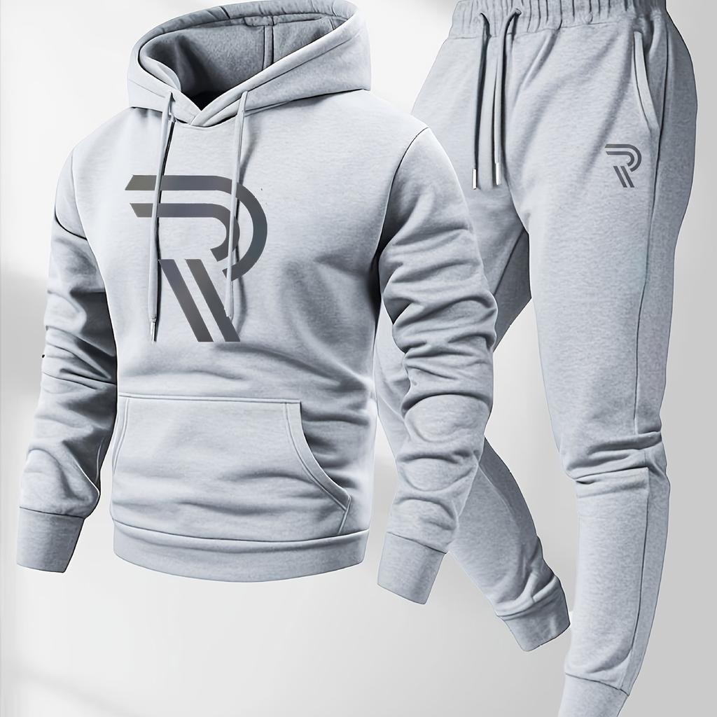 European Size New Casual Fashion Men's and Women's Sweaters, Printed Hoodies and Drawstring Sports Suits Europe and the United States