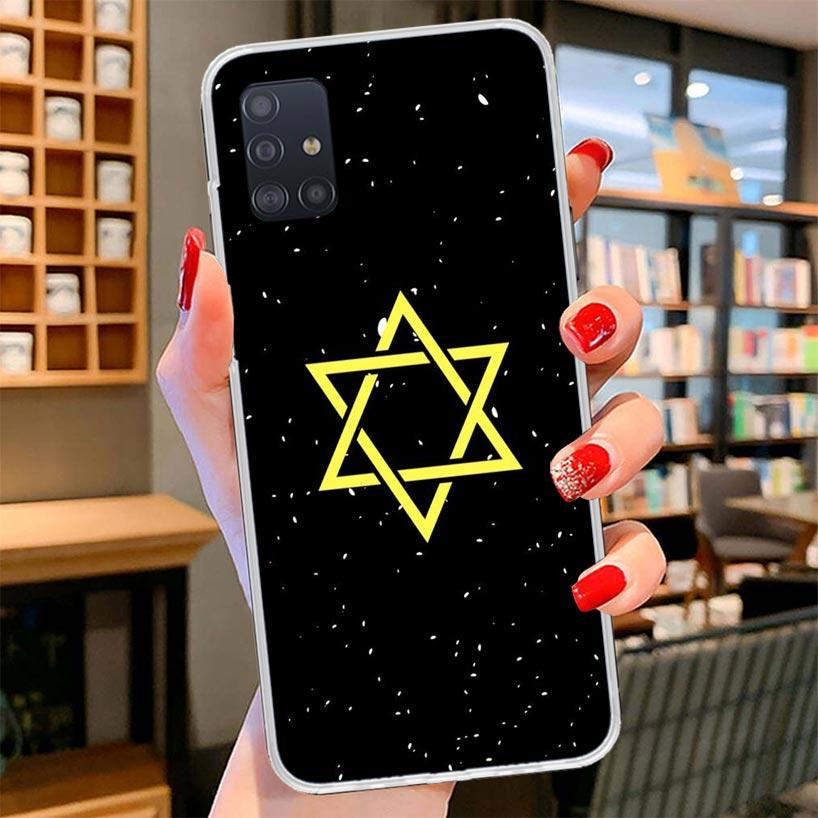David Jewish Star Symbol Cover Phone Case For Samsung Galaxy A12 A22 A32 A52 A72 A02S Phone Case Note 20 Ultra 10 S10 Plus A51 A