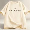 Freedom TShirt Charlie Kirk Christian T Shirt Jesus Minimalist Christian Tees Cotton Comfortable Unisex Tee Shirt Streetwear