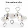 Neodymium Iron Boron Strong Magnetic Hook with No-Drill Stainless Steel Eye