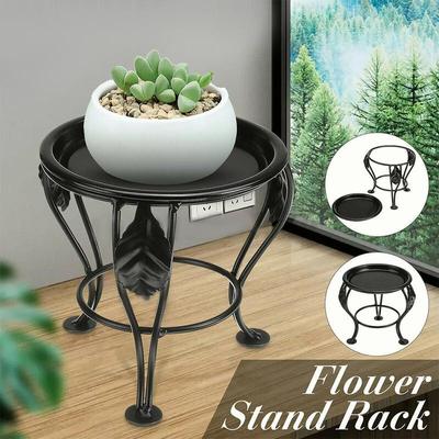 Saksı Standı Bahçe Saksı Tutucu Demir Metal Çiçek Sergileme Rafları
