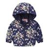 Bedruckte Jacke Strickjacke Kinder Mädchen Jungen Kapuzen Langarm Reißverschluss Blumen Auto Cartoon Windjacke