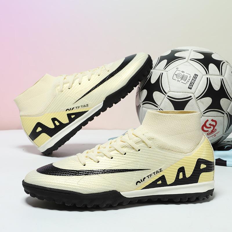 2025 Seamless Flying Weave Thorn T16 Football Shoes Long Nails Broken Nails Male and Female Youth Outdoor Training Sneakers