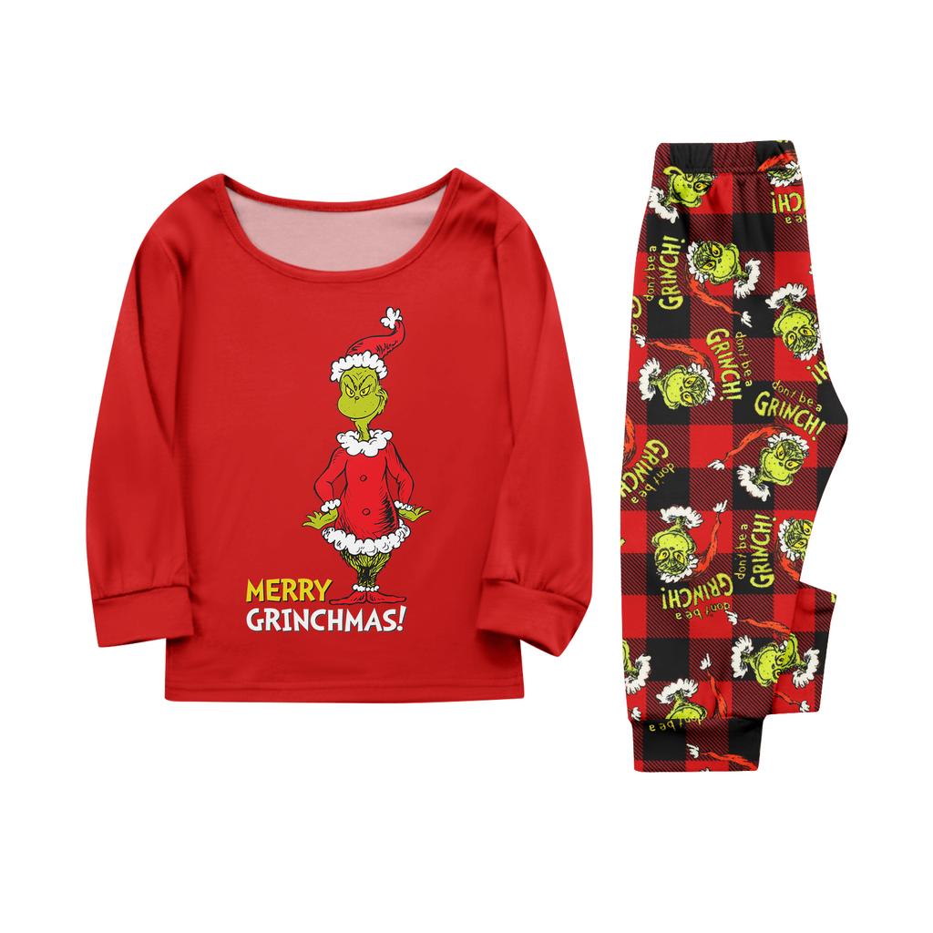 Druck Niedliches Familien-Set Pyjamas, Hauskleidung, Familien-Set Langarm-Oberteil Hosen-Set