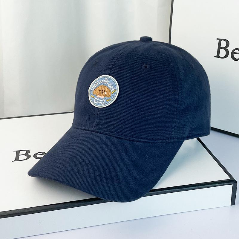 Spring And Summer Cartoon Embroidery Polished Cap Children'S Trendy Brand Versatile Face Baseball Cap