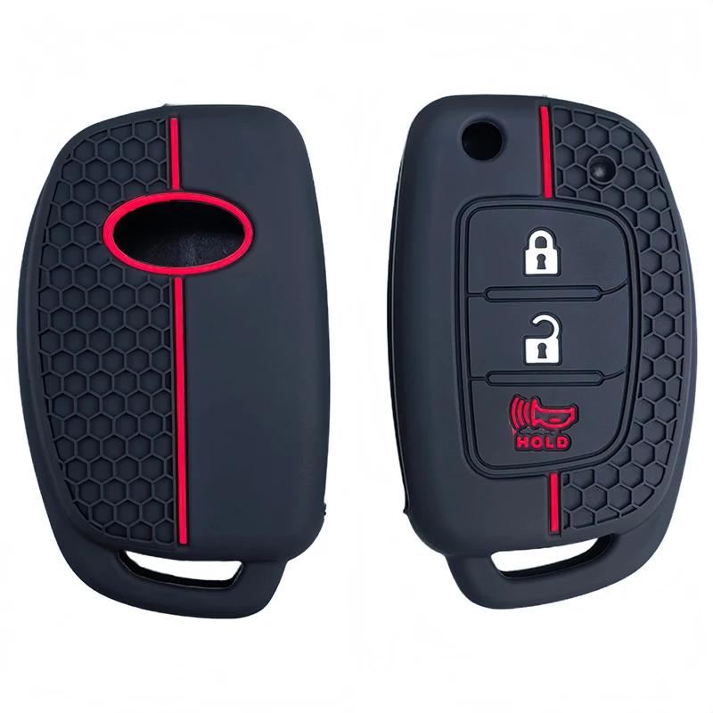 Silicone Car Key Case Cover For Hyundai Solaris Creta Ix25 Kona Tucson Santa Fe Sonata Elantra Ix35 I20 Hb20 Ix45