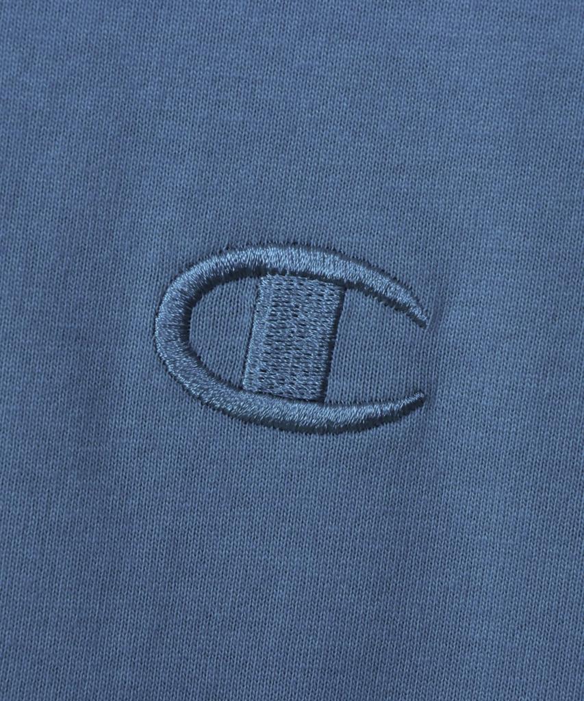 Champion Short Sleeve Cotton USA Embroidered Logo Relaxed Fit Garment Wash Short Sleeve Action Style Teal Blue 100% T-Shirt C3-V331 Men's