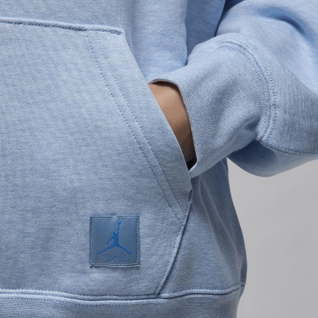 Jordan Solid Color Stand Collar Half-Zip Sweatshirt Women Tops Blue Gray FD7222-436