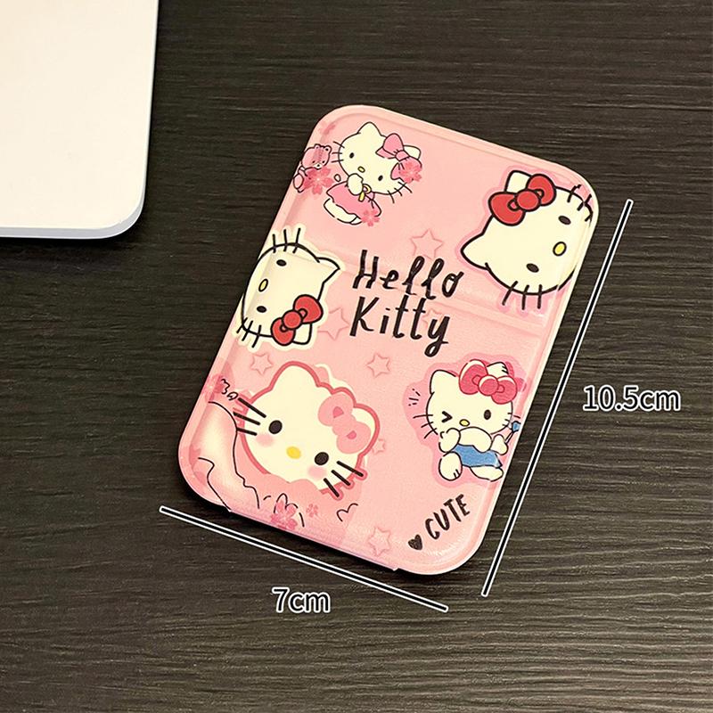 

Cartoon Desktop Makeup Mirror Pu Leather Portable Vanity Mirror Foldable Mirror Compact Mirrors Pocket Mirrors For Travel Tool розовый