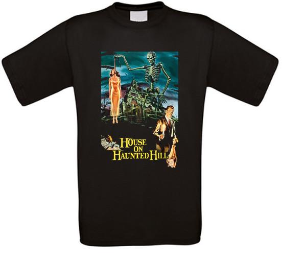 House on Haunted Hill House on Ghost Hill Horror Cult Movie T-Shirt XXXXL