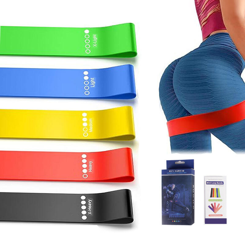 Yoga Pilates Po-Heben Latexband Oberschenkel Hüfte Elastische Taille