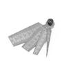 Taper Gage High Precision Stainless Steel Wedge Feeler Hole Taper Gauge Ruler Measuring Tool Portable Inspection Tool