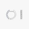 D Color Moissanite Small Hoop Earrings 925 Sterling Silver Hollow Sparkling Ear Buckles for Women Wedding Fine Jewelry