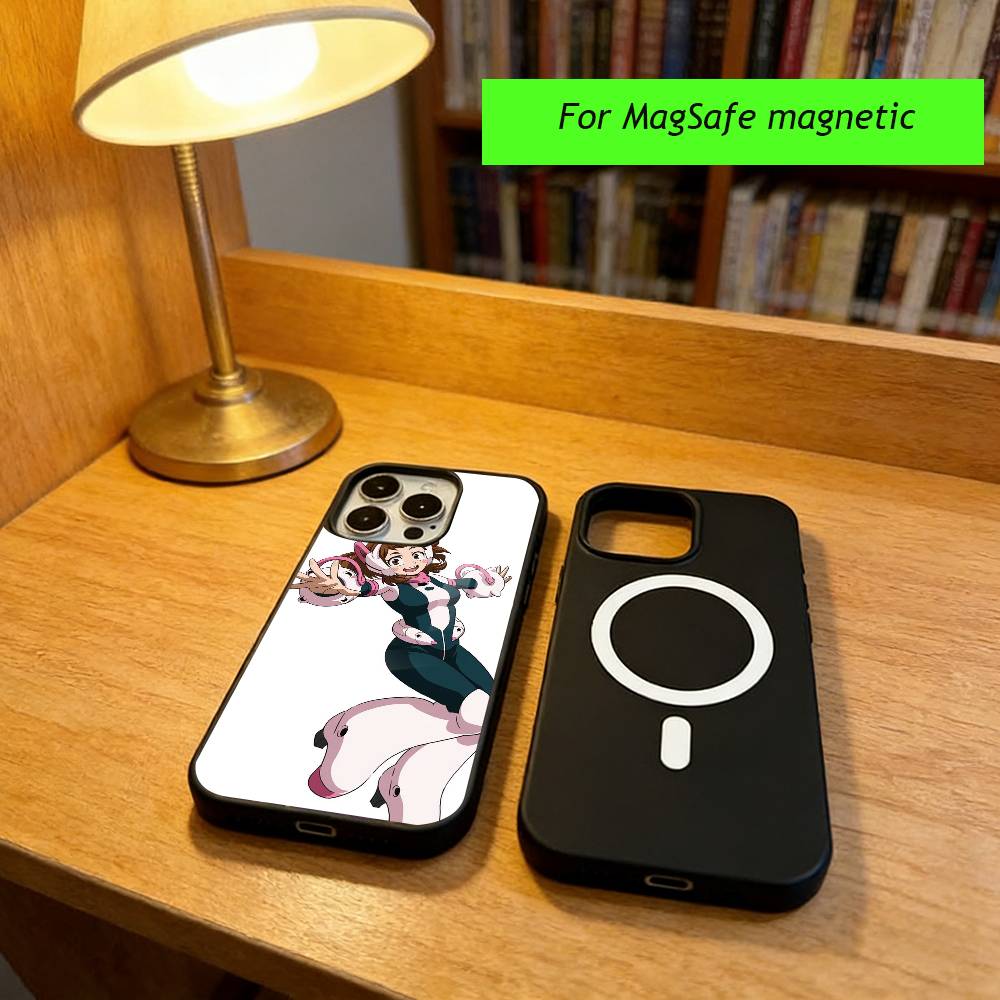 Anime My Hero Academia Phone Case For iPhone17,16,15,14,13,12,11 Plus,Pro Magnetic For Magsafe Wireless Charging