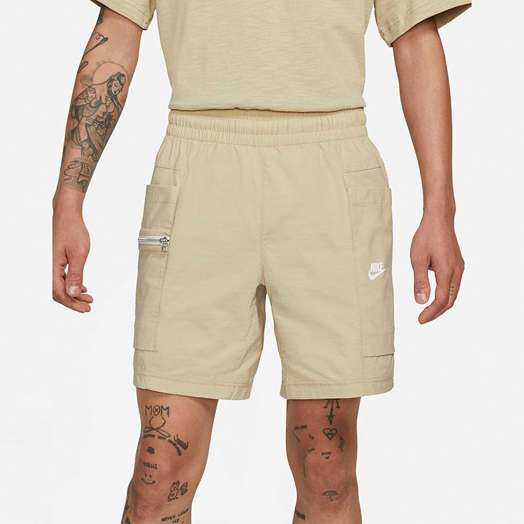 Nike Logo Sports Training Shorts with Large Pocket Men Bottoms Valley-Yellow CZ9839-224