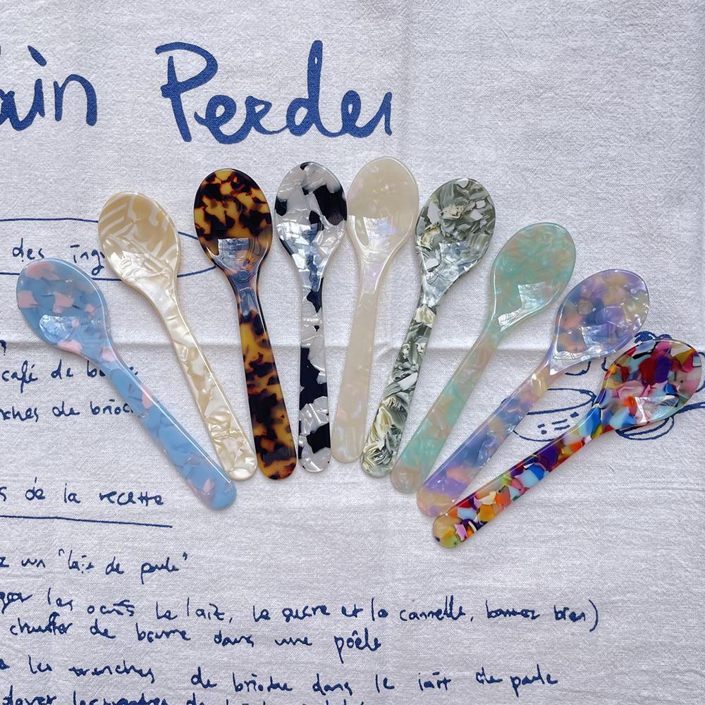 Korėjietiškas INS stiliaus kavos šaukštas arbatos šaukštas pyragas ledai desertas šaukštas uogienės peilis dekoratyvinis virtuvės indas Prancūziškas nuotraukų rekvizitas