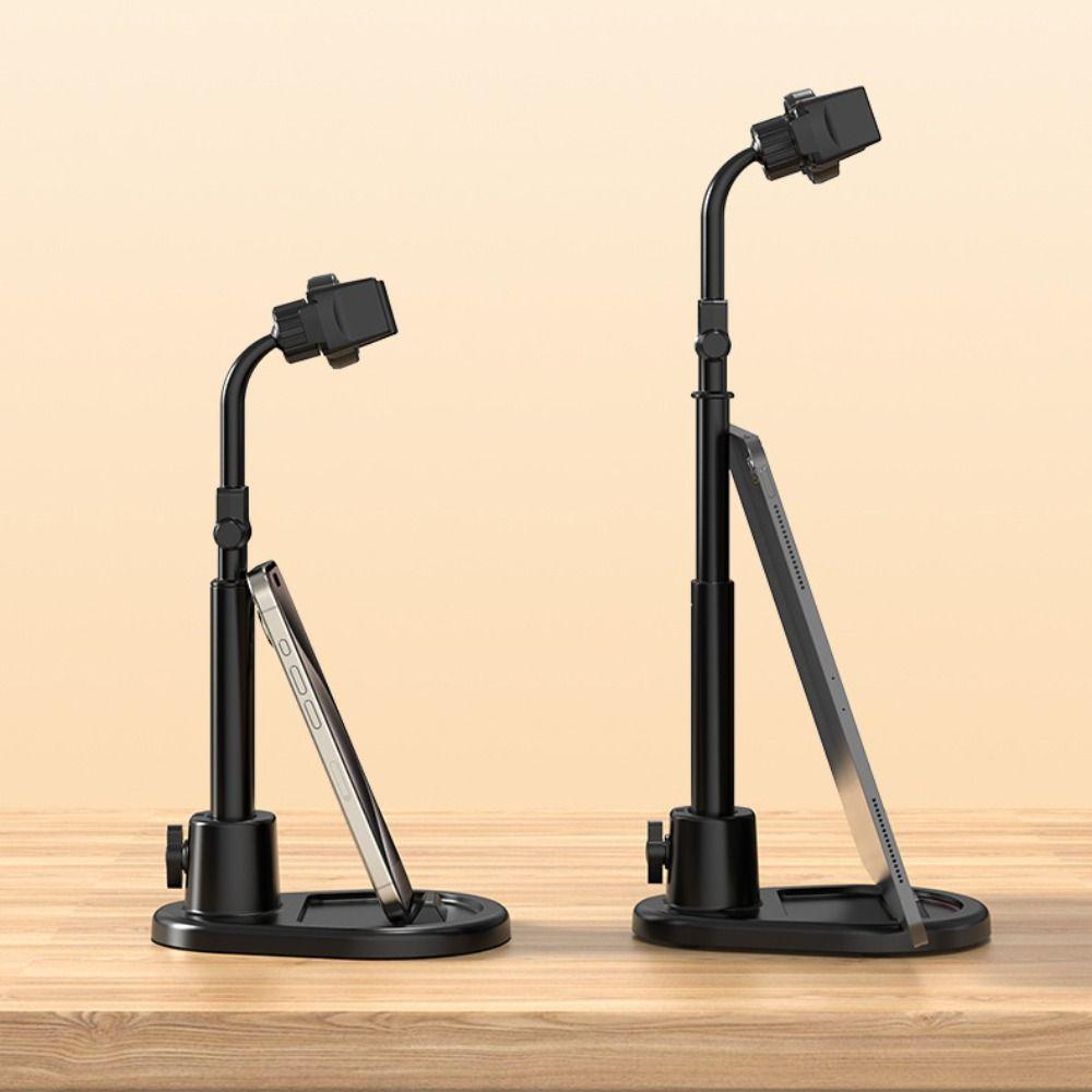 Universal Phone Stand Dual Card Slot Live Broadcast Bracket Tablet Holder  Video Call