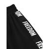 FREEDOM Lettering Bermuda Shorts (Black/White)
