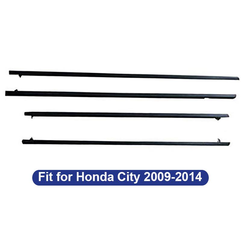 4Pcs Car Window Glasses Sealing Strip Decorative Seals Car Accessories Fit For Toyota Sequoia 2008-2020 For Honda City 2009-2014