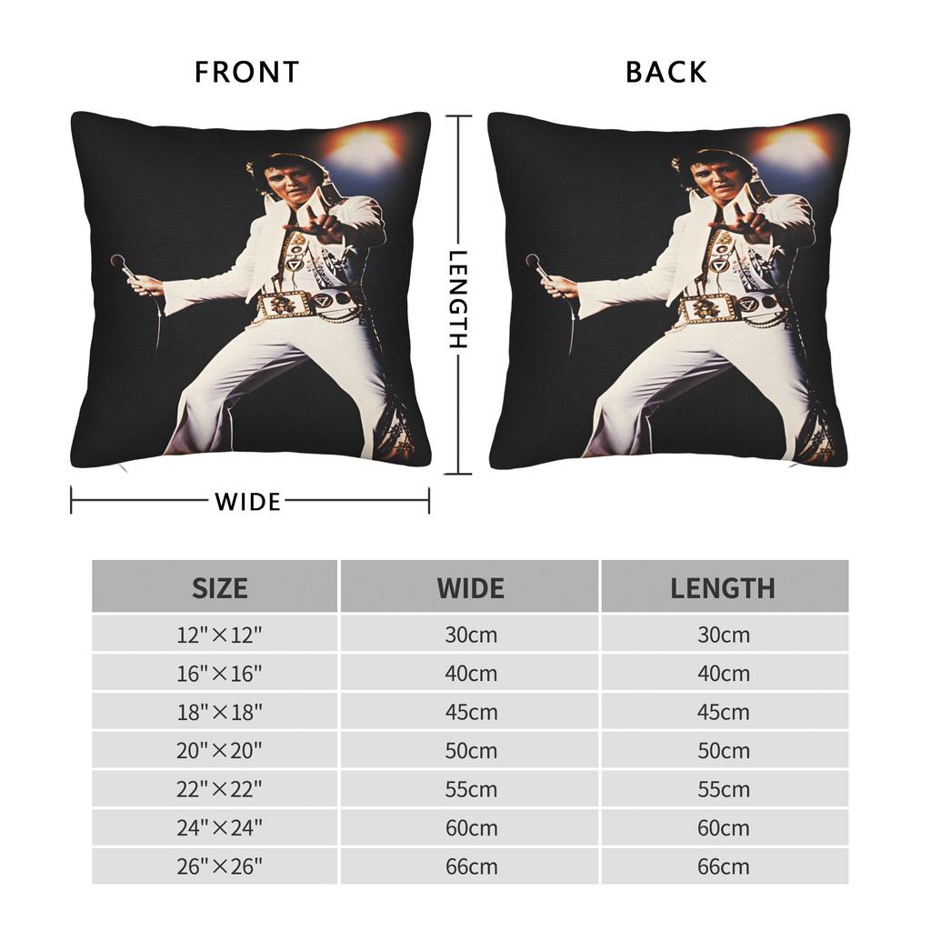 Pillow Cover E-Elviss Singer Novelty Pillow Case For Chair Sofa Home Decor Pillowcases
