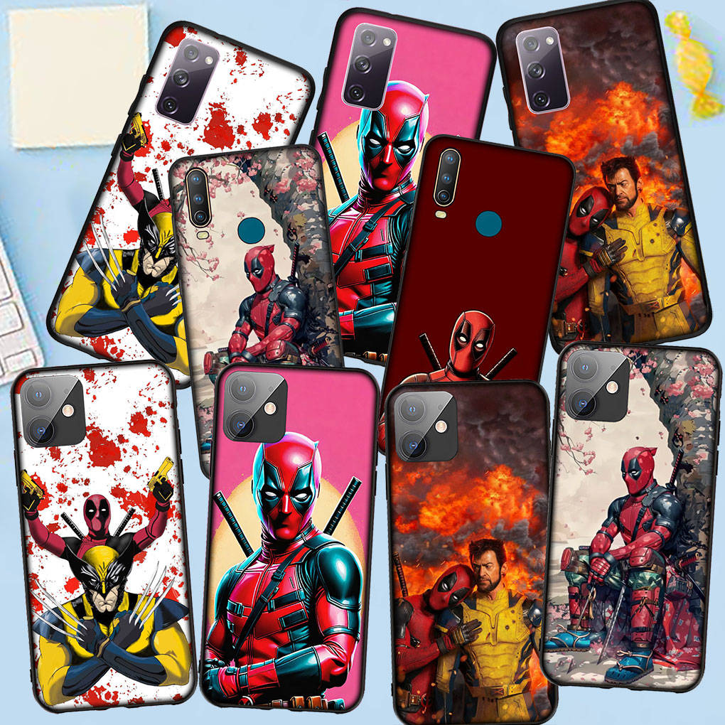 Custodia per Telefono per Samsung Galaxy S25 S24 S23 iPhone 16 15 Xiaomi Redmi Note 14 13 12 16E X 11 Pro Max OPPO Moto Huawei Marvel Comics Wolverine Deadpool