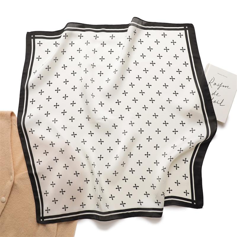 70 * 70cm Novo Lenço Quadrado Pequeno de Seda Para Proteção de Pescoço Feminino Lenço Profissional Laço de Cabelo Versátil Lenço de Cabeça