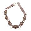 Retro Women Belt Bohemia Style Alloy Imitation Leather Waist Chain Dresses Shirts Tops Waist Belt Clothing Accessory
