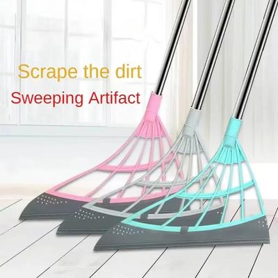 Silicone Magic Rubber Broom Mop Hand Dust Brooms Home Floor Cleaning Squeegee Wiper Toilet Bathroom Mops Witches Tools