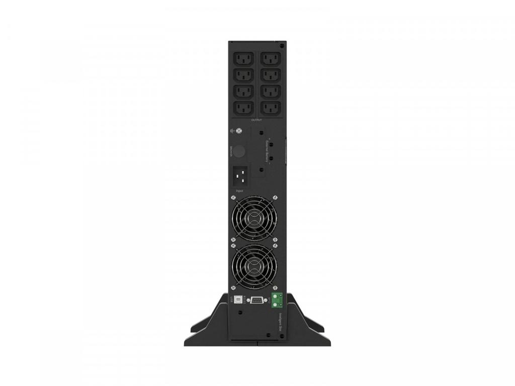 UPS On-Line Rack 3000VA - 8×IEC C13, USB-B, LCD, Metal Dust-Free Enclosure