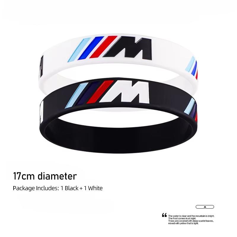 BMW M Sport Silicone Wristband Bracelet For BMW E46 E90 E60 F30 F10 E39 E36 F20 G20 G30 E92 E87 E91 X5 E70 F11 E30 F31 X3 F25 X4 CL3