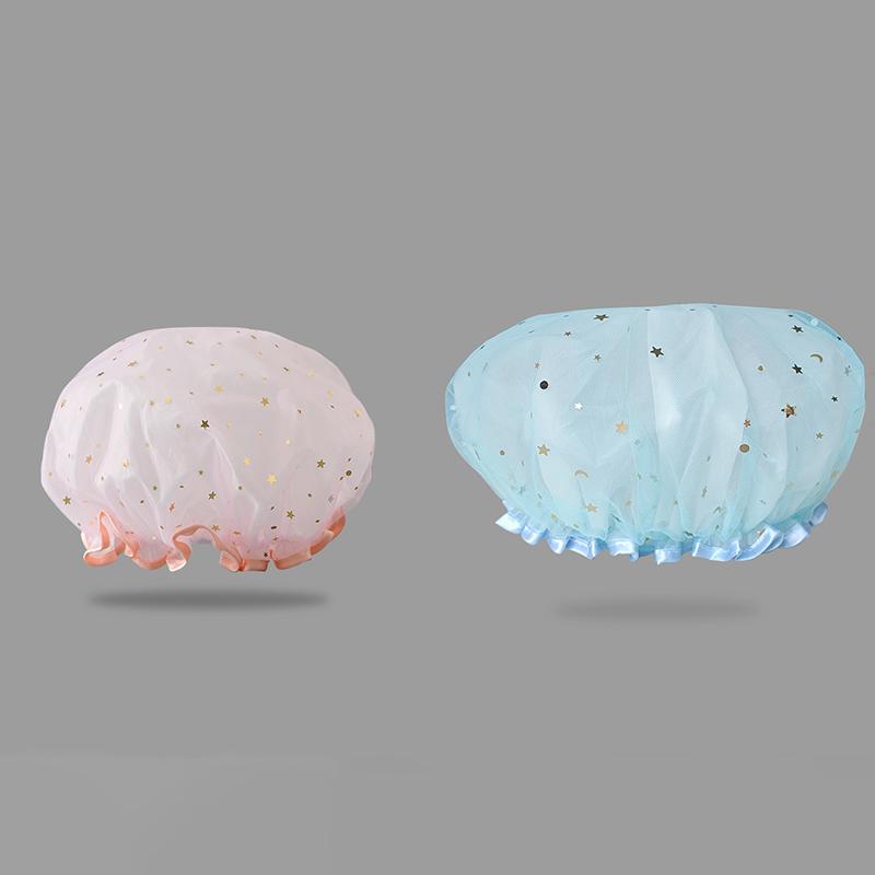 Shower Bath Cap Girl Luxury Women's Reusable Shower Cap Donuts for Hair Swimming Cap Shower Bonnet Douche
