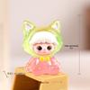 Luminous Dimoo Fox Resin Figurine: Trendy Handmade DIY Desktop Decoration - Cute Mengli Toy