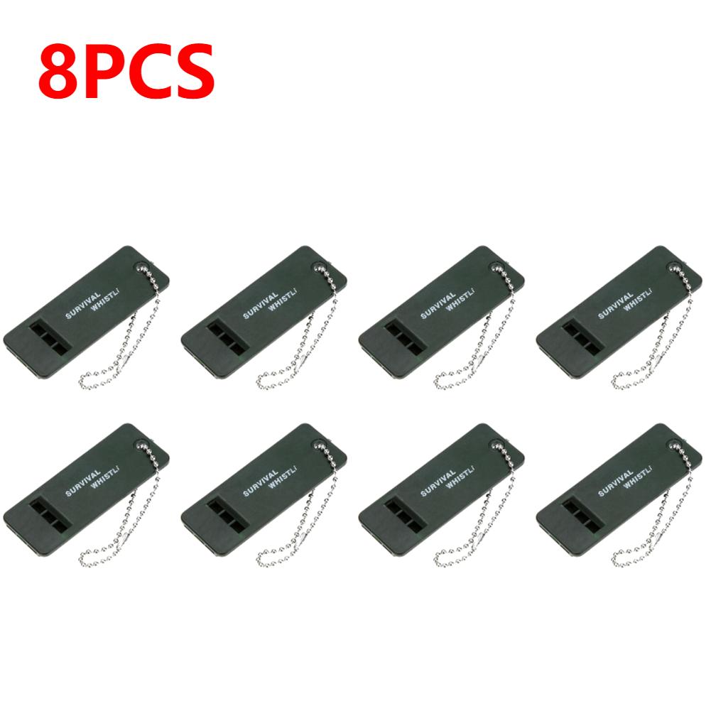 1-10pcs High Decibel 3-Frequency Whistle Outdoor Emergency Survival Whistle for Camping, Hiking, Hunting Rescue First Aid Tool