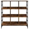 Sideboard Smoked Oak 102x32x103.5 cm Engineered Wood
