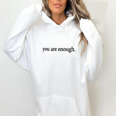Hösttröja Hooded Kvinnor Ung Dam Tryckt Brev Kära Person Bakom Mig Luvtröja Oversize Estetisk Hoody Sweatshirt Toppar