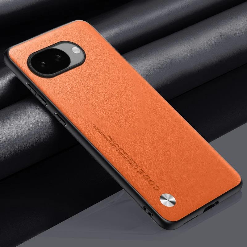 

EUCAGR For PU Leather Case For Google Pixel 10A 10 Pro XL Back Cover TPU Silicone Full Protection Phone Case For Google Pixel10A For Pixel 10A оранжевый