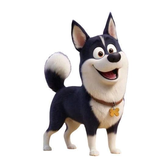 

2D Acrylic Dog Hanging Decoration Car Rearview Mirror Puppy Hanging Ornament Bag Purse Charm Pendant Car Interior Accessory 3