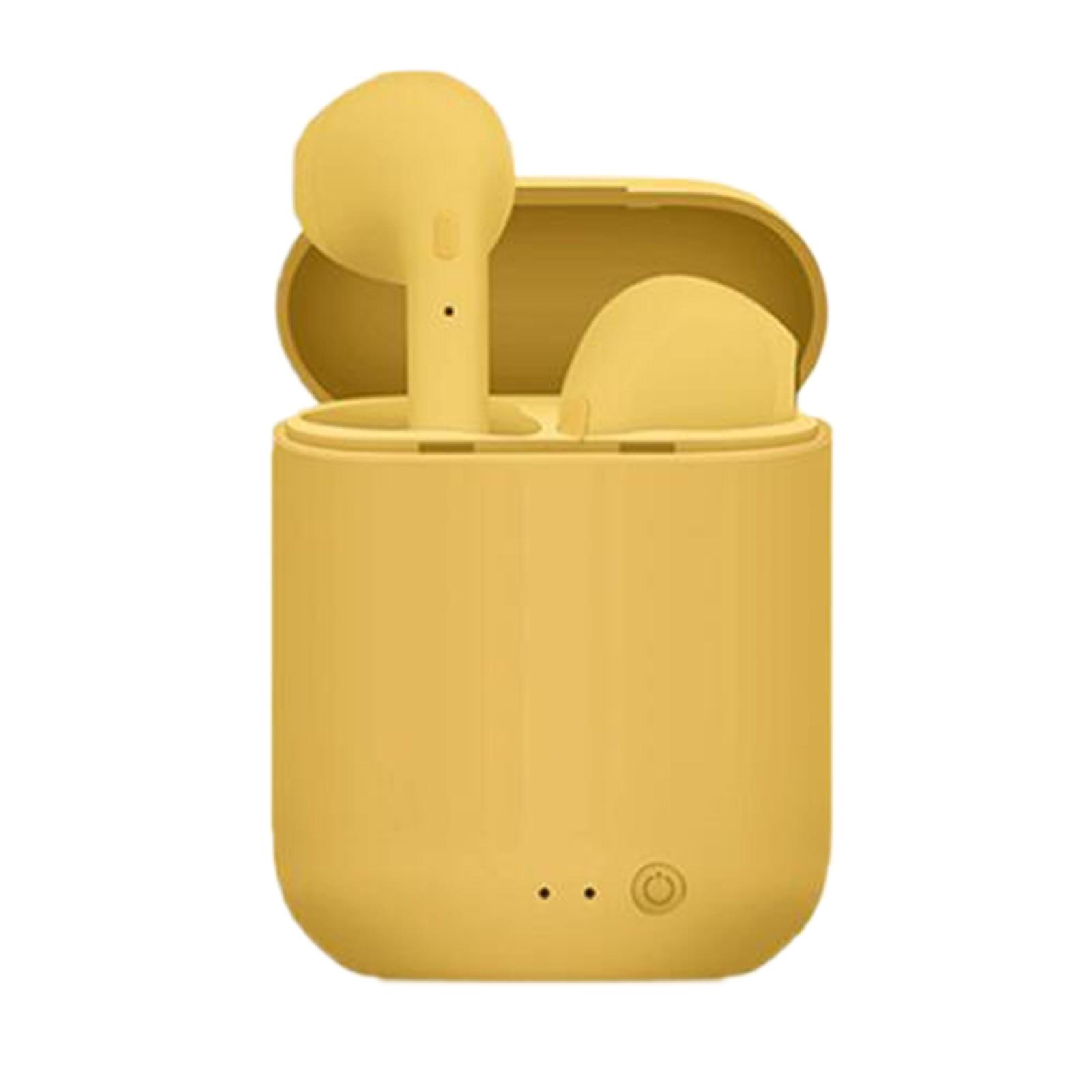 

Беспроводные наушники Bluetooth 5.0, спортивные наушники с микрофоном, для смартфона One Size жёлтый